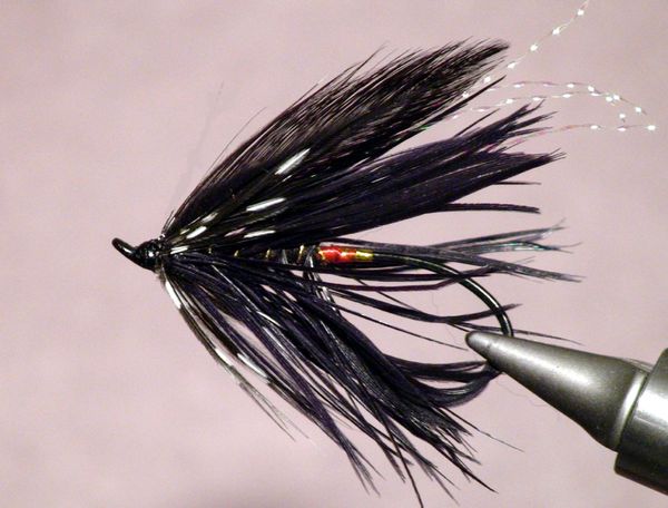 Perfect Fly Black Glitter Spey