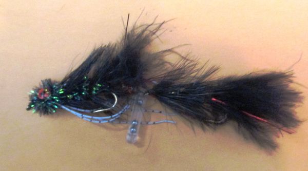 Black Leech - Articulated with Rattles - The Perfect Fly Store