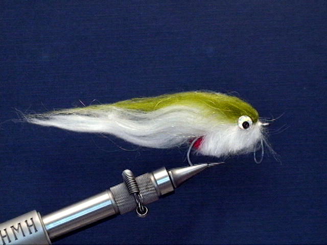 Olive and White Finger Mullet - The Perfect Fly Store
