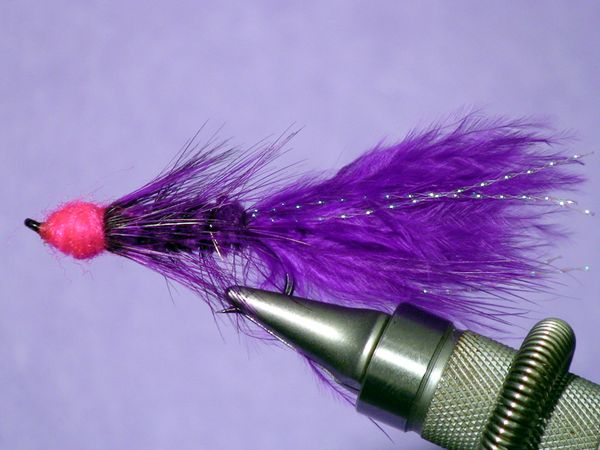 Purple Fly Fishing Fly Egg Sucking Leech